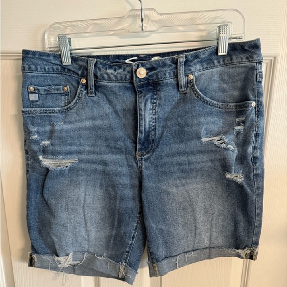 Seven7 Women’s Relaxed Bermuda Denim Shorts Size 8